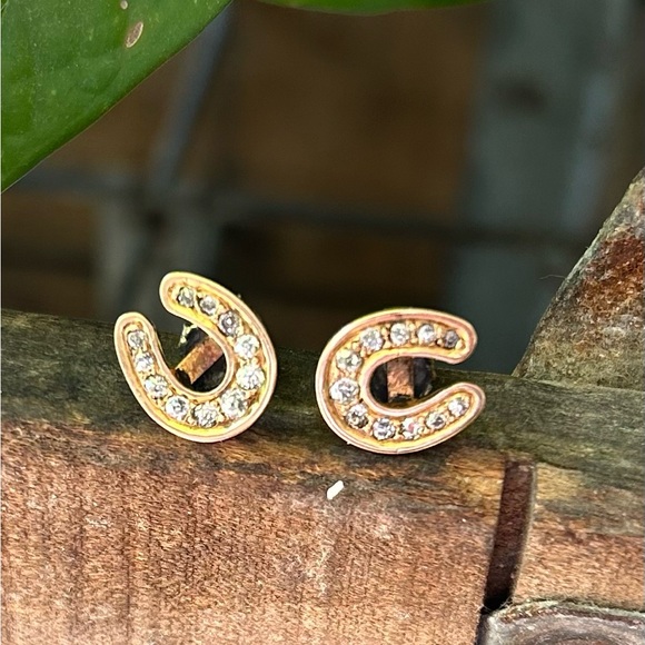 Antique 14k Old Mine Cut Diamond Studs - Picture 13 of 13